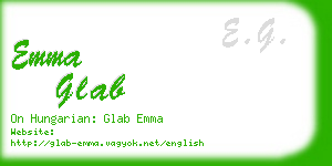 emma glab business card